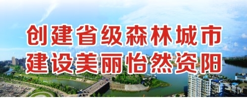 大鸡巴好大好爽用力创建省级森林城市 建设美丽怡然资阳